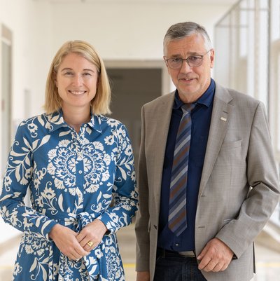 LH-Stv. Christine Haberlander und Bildungsdirektor Alfred Klampfer